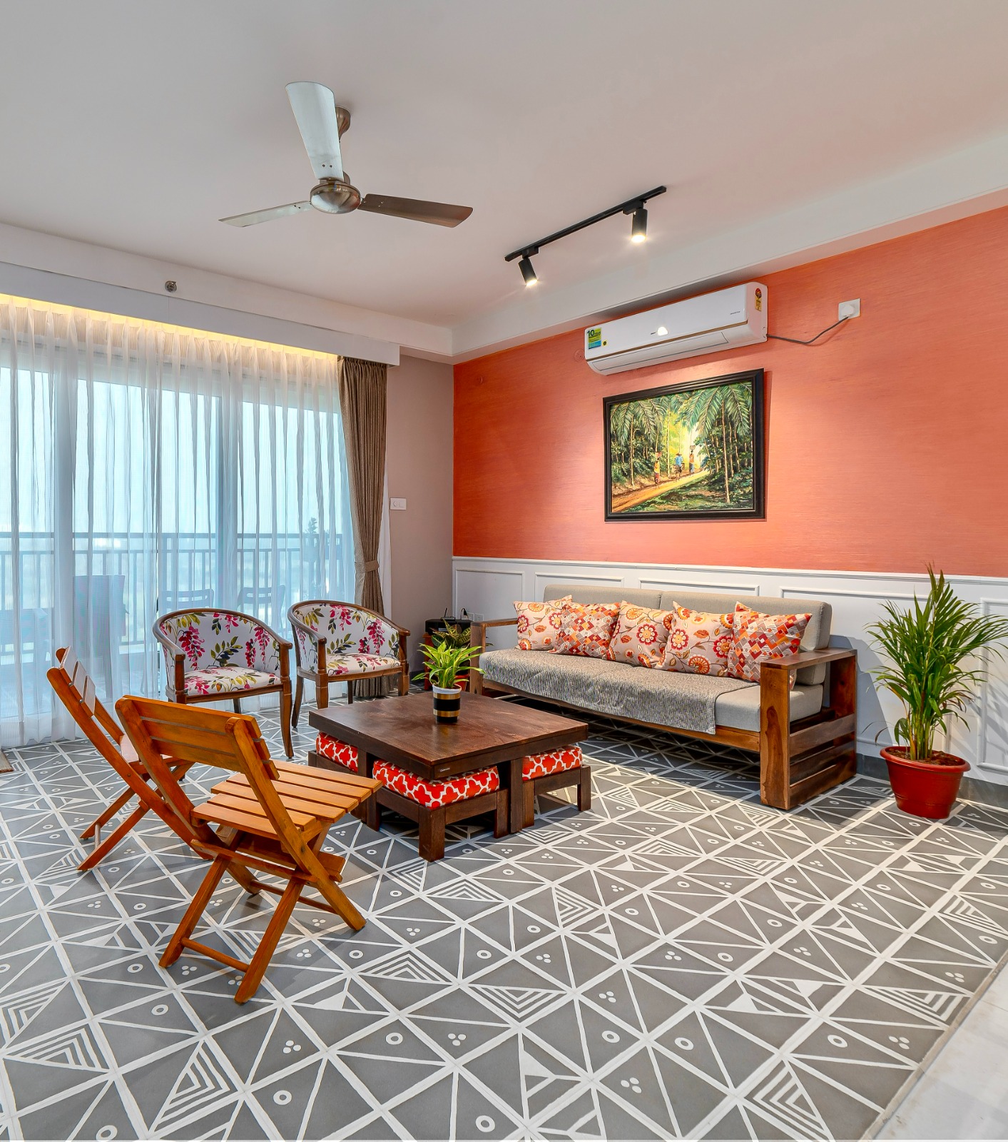 Premium designer tile surface for luxury interiors